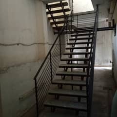 steel staircase with marble slabs used one and a half years.