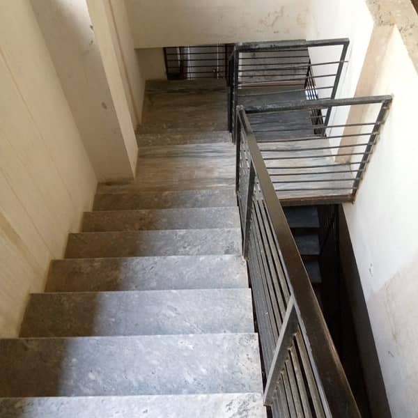 steel staircase with marble slabs used one and a half years. 2