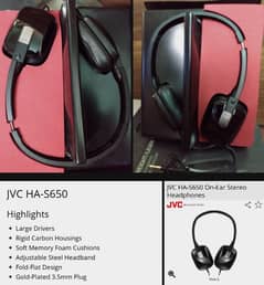 original  headphones JVC s650 great sound quality