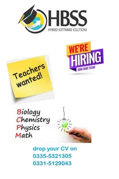 Teachers Required