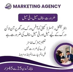 Job in Lahore
Matric and inter 0