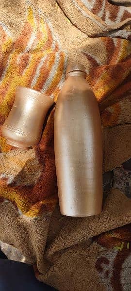 clay water bottle gold skins 1 pcs 1