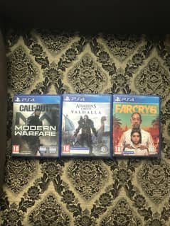 Ps4 games call of duty warfare far cry 6 assassins creed valhalla