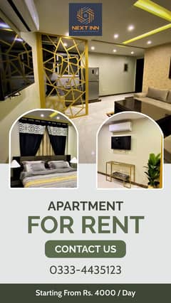 Luxury 1 Bedroom apartment available on Daily Basis