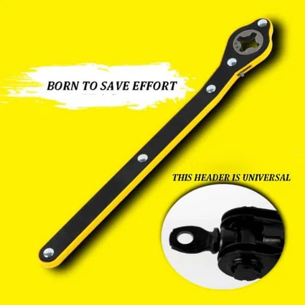 Automobile Tyre Ratchet Wrench with Adapter ( Jack not Included) 1