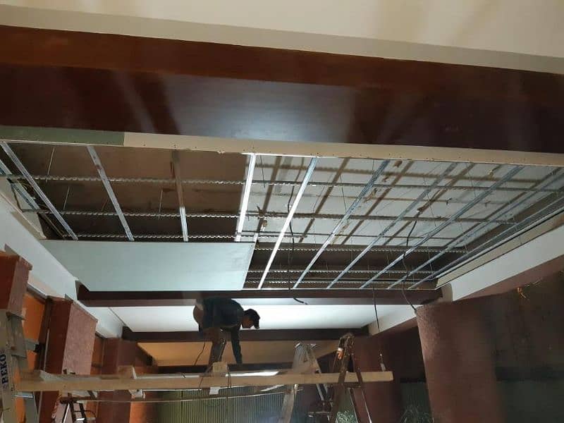 Drywall, gypsum board ceiling, Dampa ceiling 3