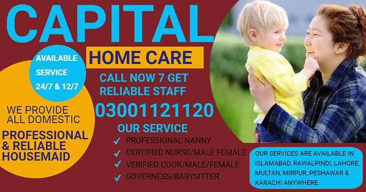 House maids , Maids , Baby Sitter , Chef , Cook , Patient Care  ,Nurse 0