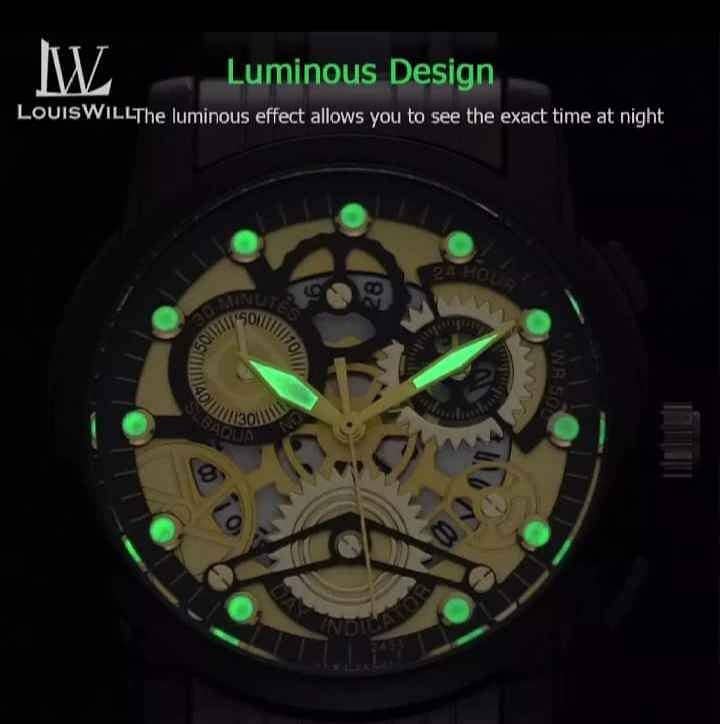 LouisWill Waterproof Watch For Men With Calendar 1