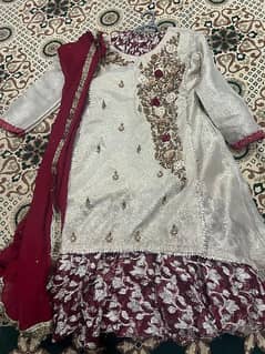 Frock with Sharara Wedding Dress