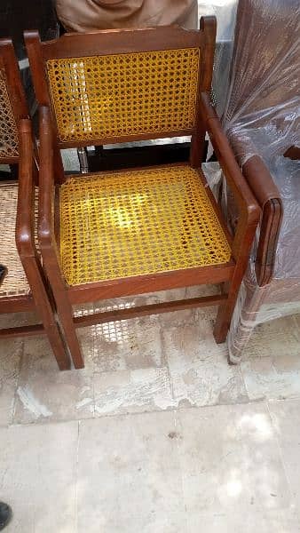 visitor chairs wooden plastic cane made 0