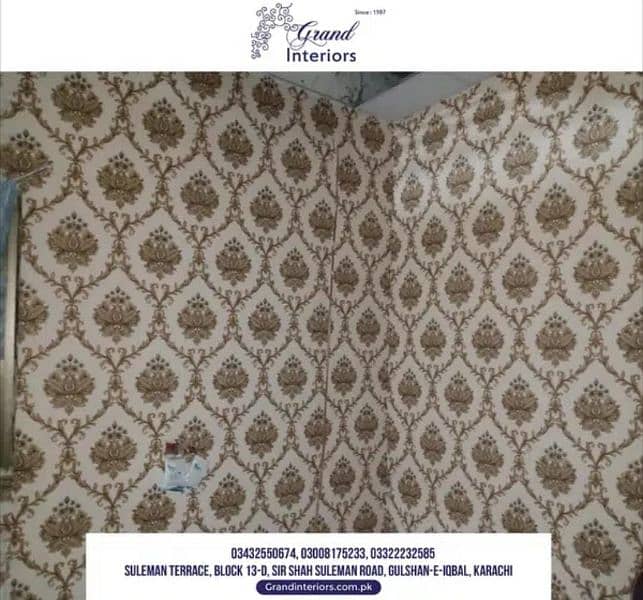 Wallpapers wall morals wall panels wpvc panels by Grand interiors 0