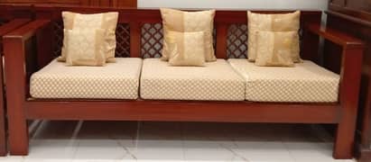 6 seater Wooden sofa set