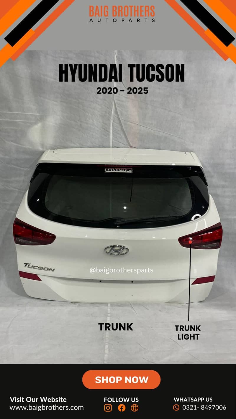 Honda Tucson Elantra MG HS ZS Sportage Picanto Bumper Digi Door Fender 9