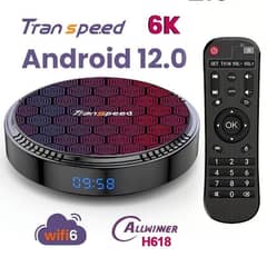 Transpeed 4gb 64gb Android 12 TV Box Dual Wifi BT5.0 H618k 4K QuadCore