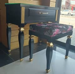 console with stool