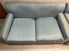 2 seater and 1 seater sofa set