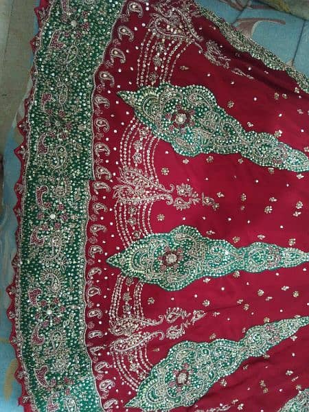 Bridal Sharara Maroon Fish tail (Medium Size,18 Chest) 1