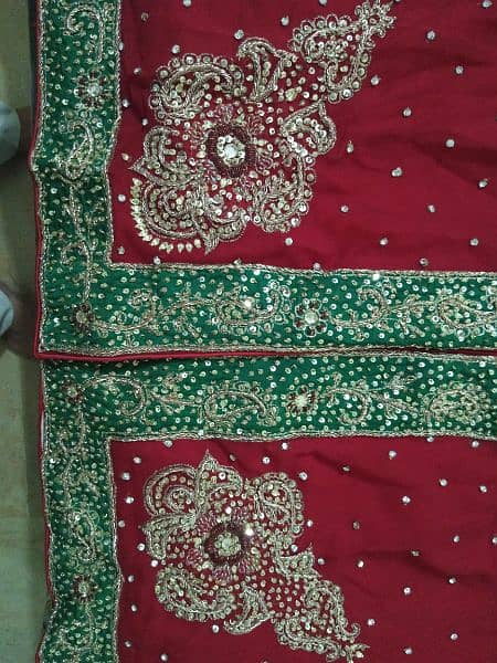 Bridal Sharara Maroon Fish tail (Medium Size,18 Chest) 4