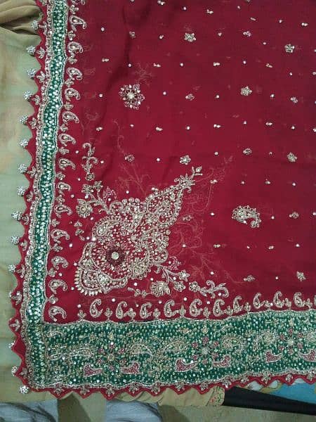 Bridal Sharara Maroon Fish tail (Medium Size,18 Chest) 7