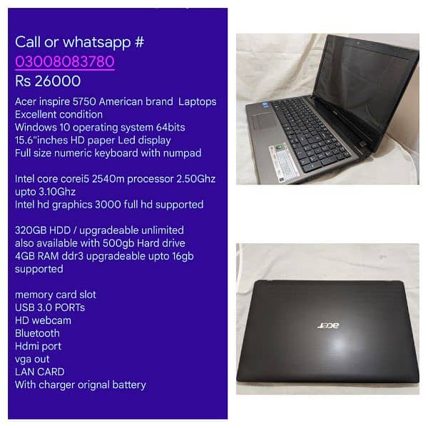 Toshiba dynabook corei5 Glossy Laptop 15.6" Big Display 14