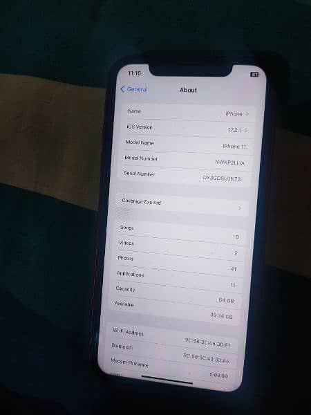 iPhone 11 non pta in new condition 10