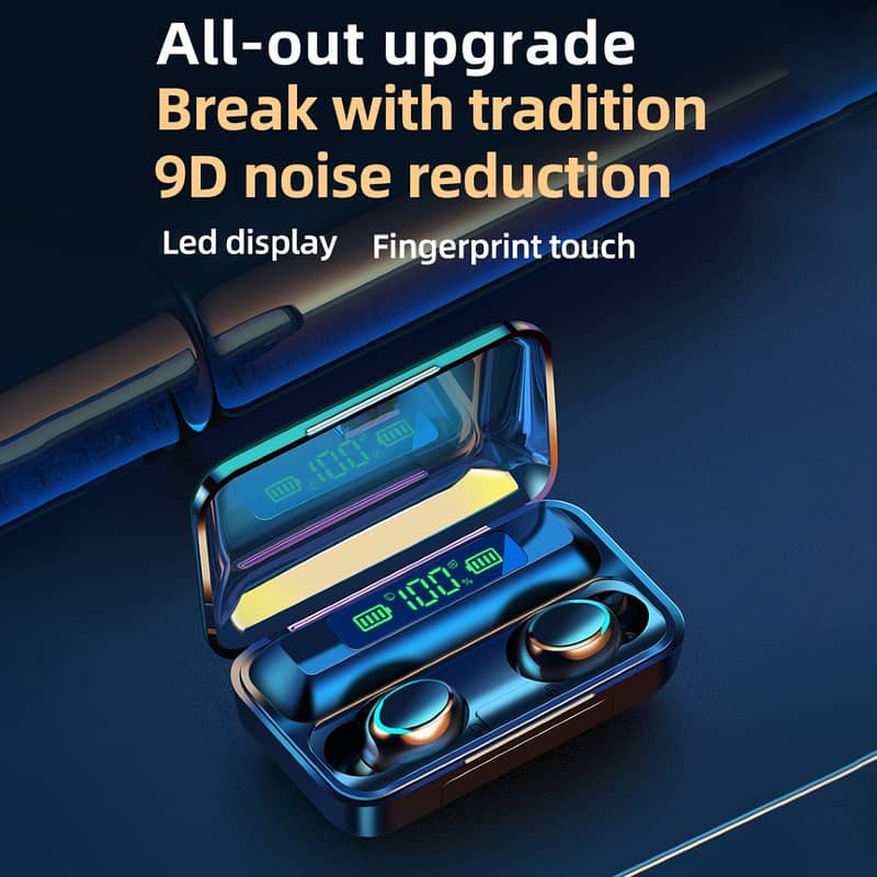 F9-5C TWS LED Digital Display Bluetooth 5.0 Wireless Earphones Sports 3