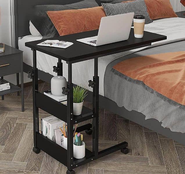 wooden Adjustable laptop side table for sofa and bed 1