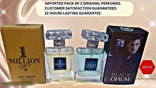 Pack of 2 men's perfumes