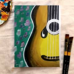 Melodic Masterpiece: Guitar Painting