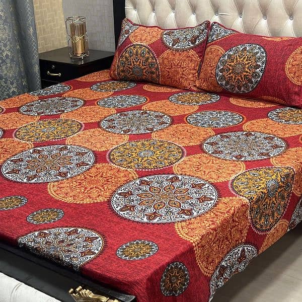 bedsheet / cotton bedsheet / crystal bedsheet / bedsheet for sale 6