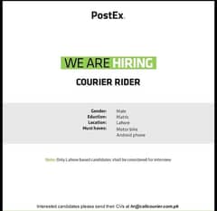 rider job