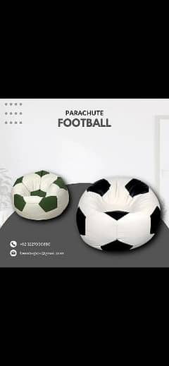 Parachute football bean bags