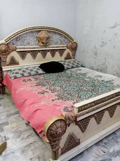 Bed andside table,dressing,divider for sale