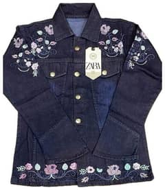 womens jeans jacket's embroidery