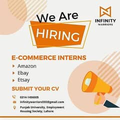 VA Internship (Amazon, eBay, Etsy)