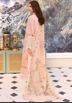 Elaf Pink Chikankari Lawn Embroidery Dress 3pc