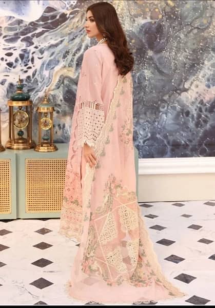 Elaf Pink Chikankari Lawn Embroidery Dress 3pc 0