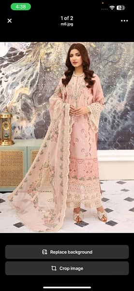 Elaf Pink Chikankari Lawn Embroidery Dress 3pc 2