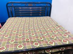 Iron double bed for sale with mirror