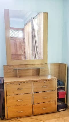 Solid Bedset with dressing table