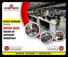 Office interior Design & Renovation - Finishng Contractor 0333-5556007