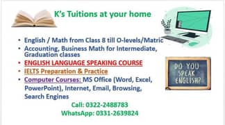 K's Tuitions - Get Tuitions at your Home or Work Place 0