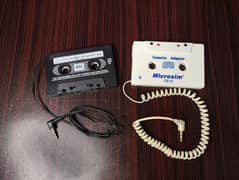 Car Cassette Tape Aux Adapter Player to Listen to New Songs Pack of 2