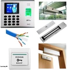 fingerprint electric glass magnetic door lock access control system