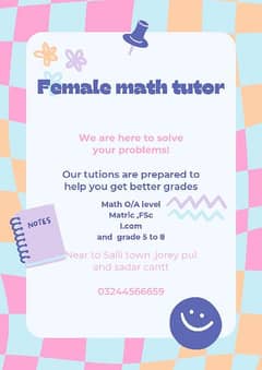 Female math teacher