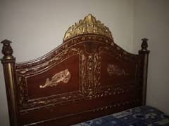 wooden bed