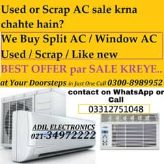 پرانا / خراب Ac Split Hamay SELL Karen 03008989952 PTCL# 02134972222