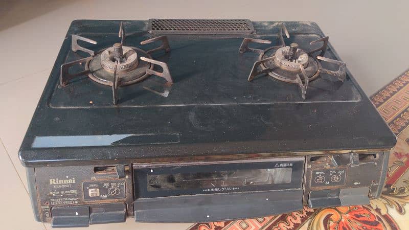japanese Rinnai stove with small oven for sale 1