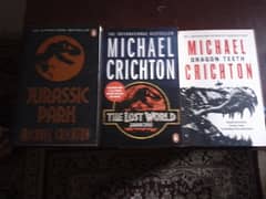 Jurassic Park Book full 3 book set written by Michael Crichton