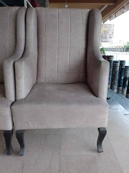 Bed Room Chair High Back Texture Fabric With Good Foam Quality 0